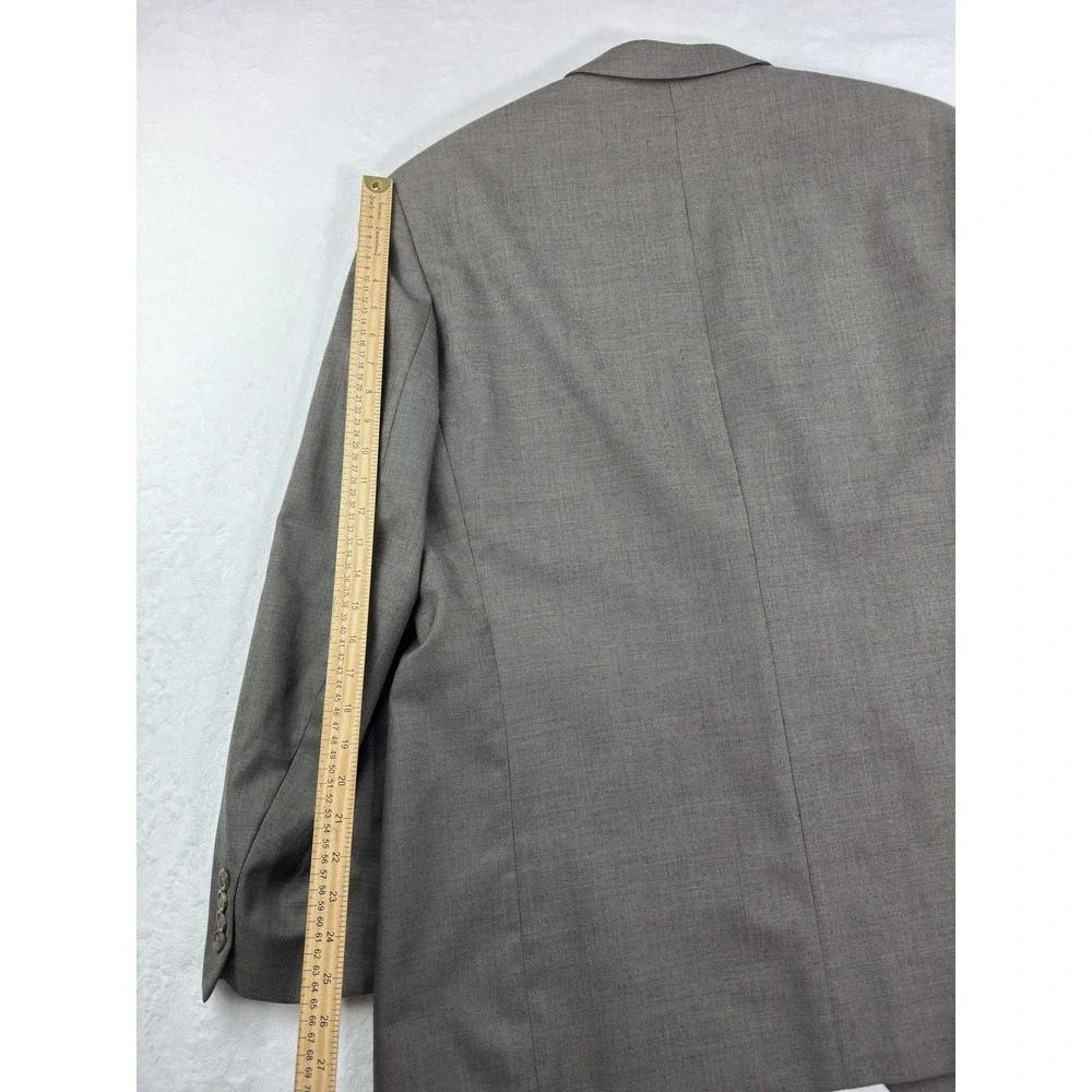 Ralph Lauren Suit Jacket Mens 46‎ Long Gray Wool Two Button Dillard's Classic